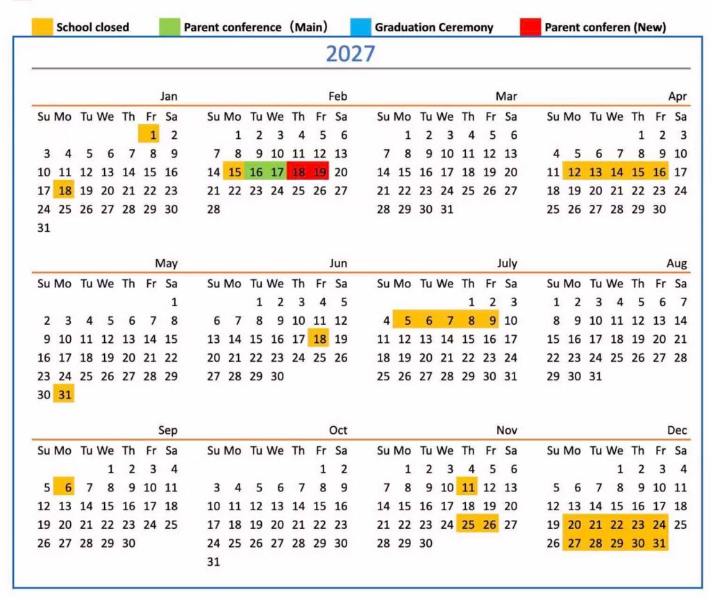 calendar 2027
